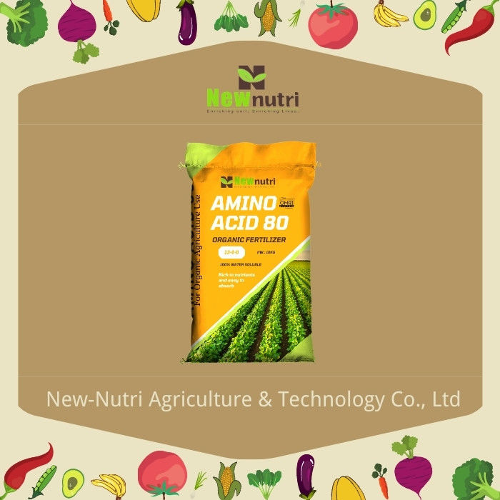 80% Amino Acid Organic Fertilizer Plant Source Nutrition